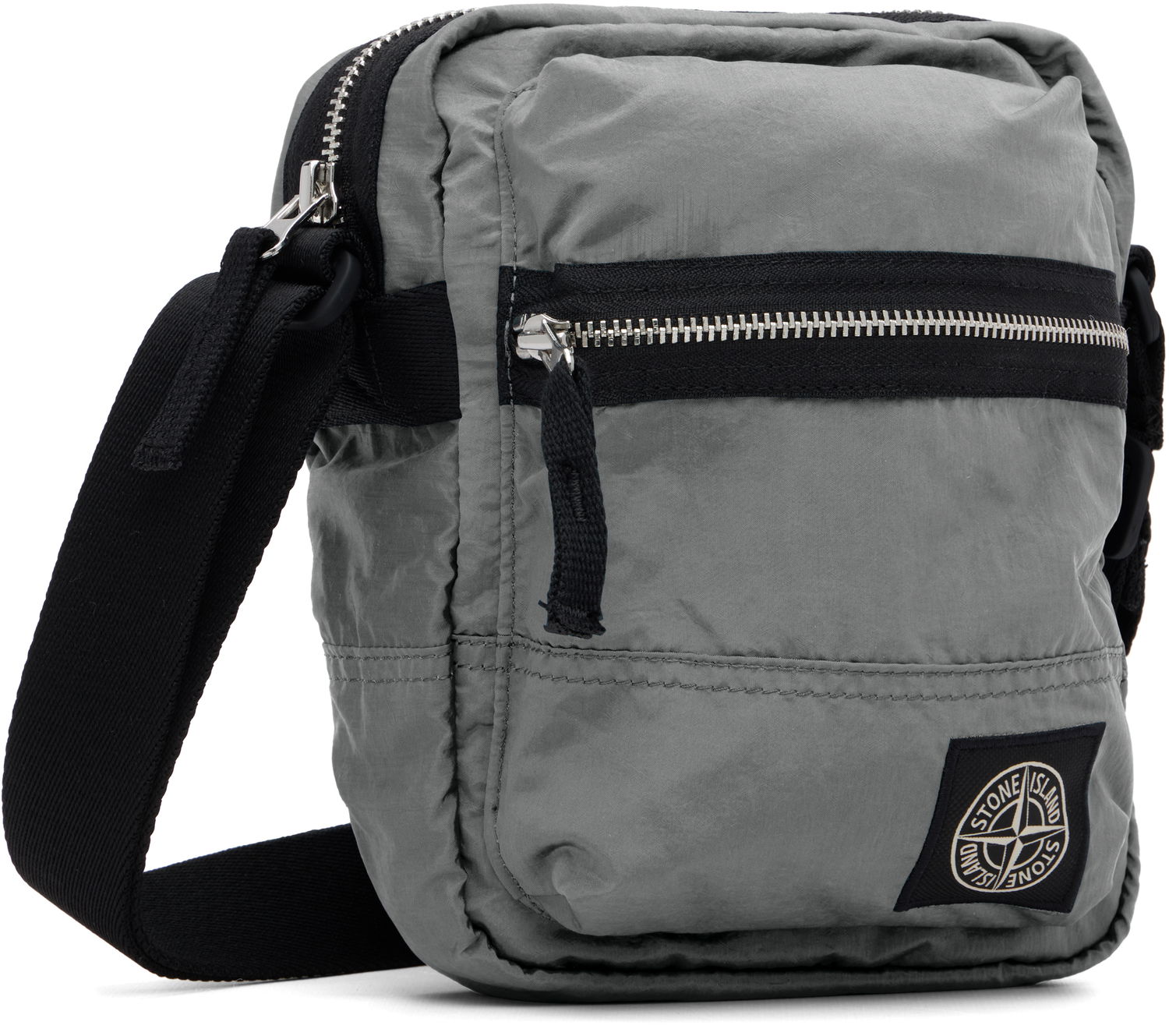 Skuldertaske Stone Island Stone Island ECONYL Coated Nylon Pouch Grå | K2S15 9200015 S0251, 1