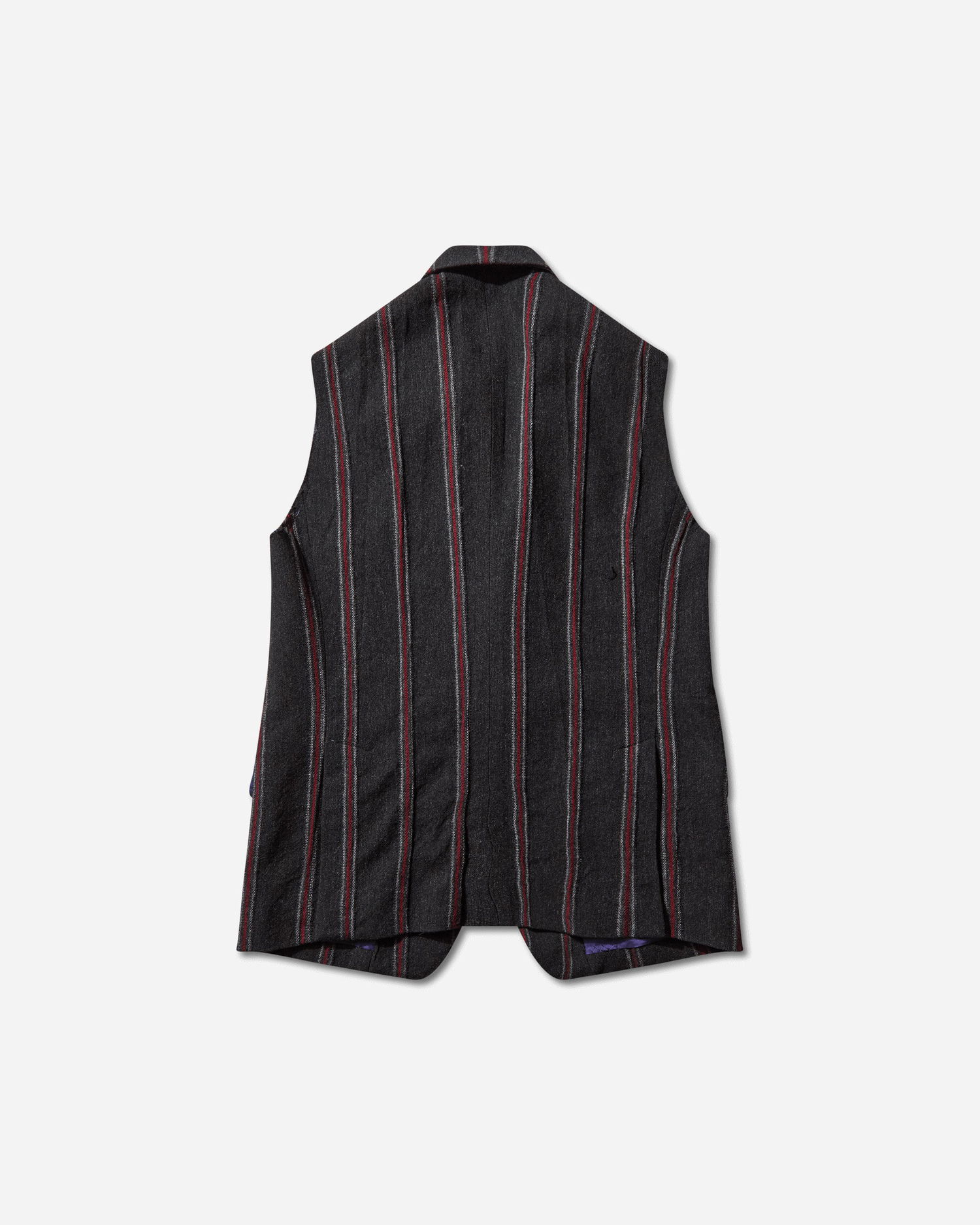 Vest Needles Striped Tweed Sleeveless Jacket Flerfarvet | RW133 GREY, 0