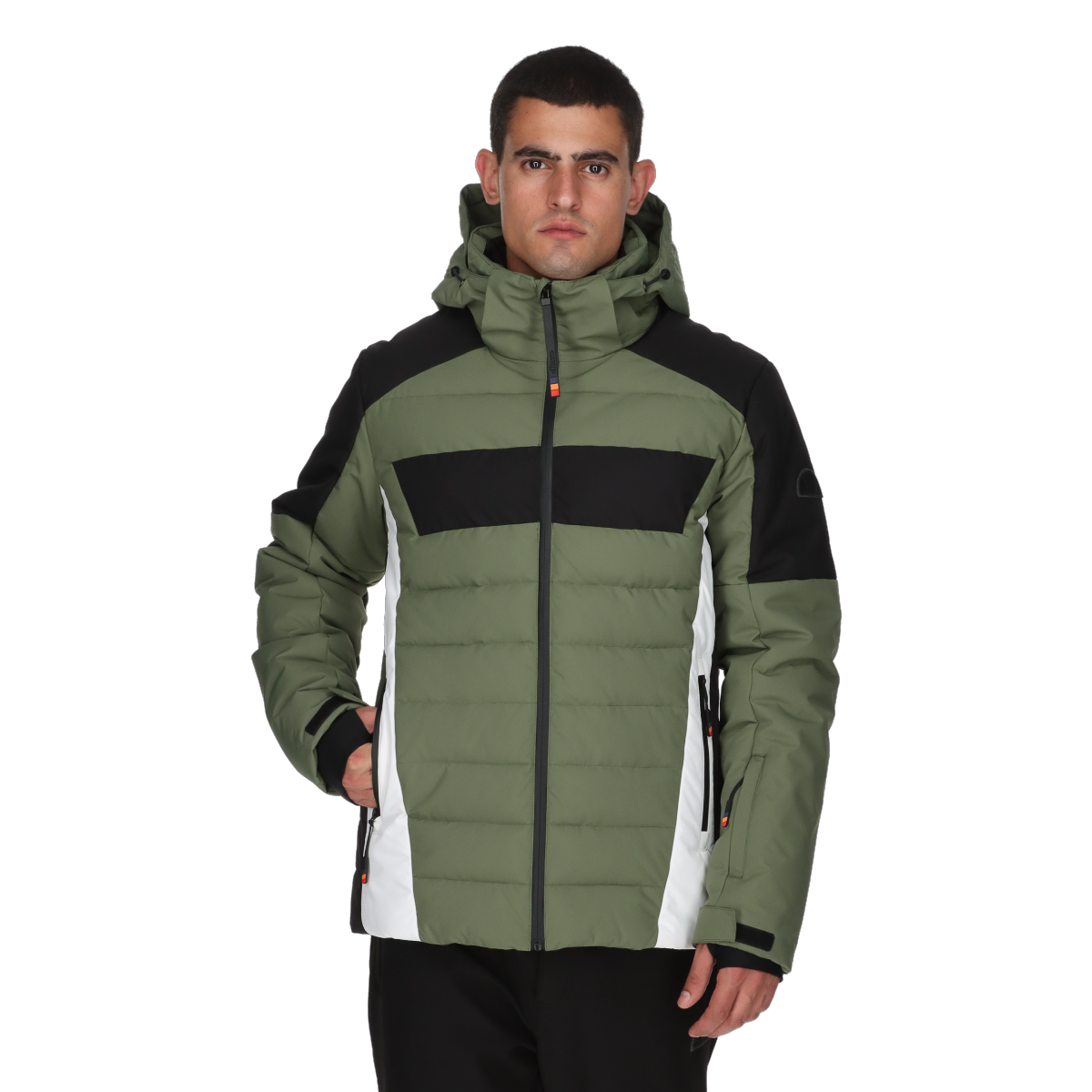 Puffer jakke Ellesse ANGELO Hooded Puffer Ski Jacket Grøn | ELA253M511-62, 0