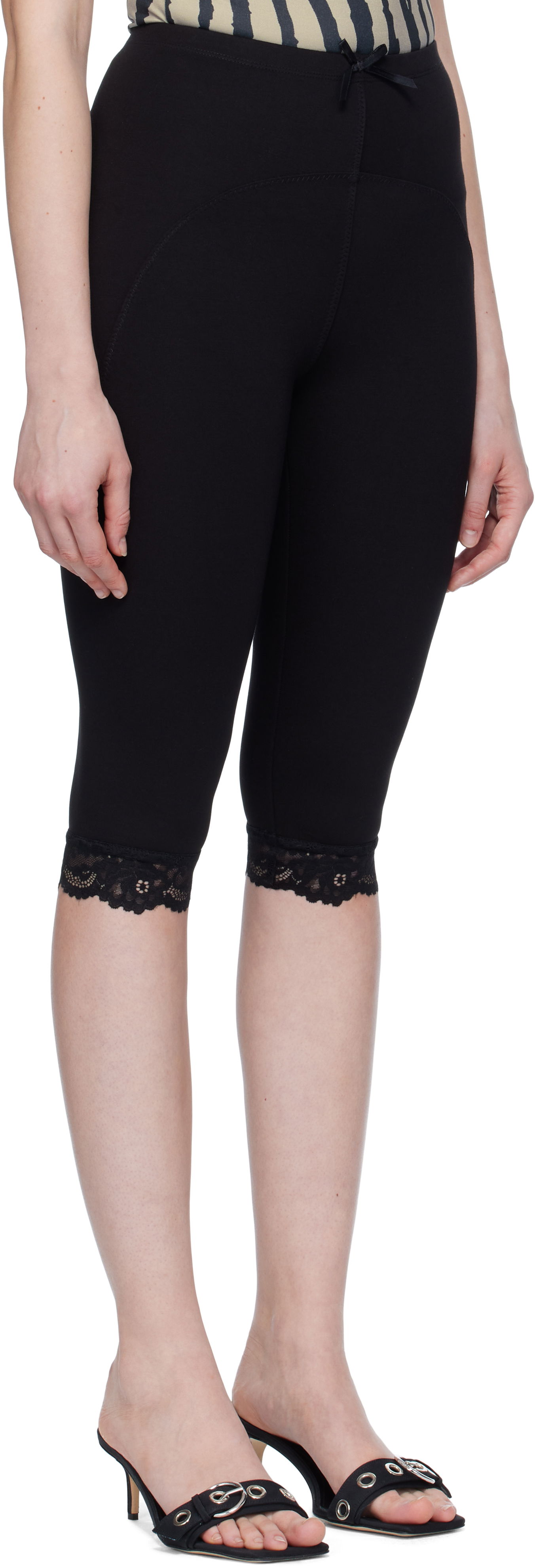 Leggings Miaou Miaou Billy Capri Short Leggings Sort | 3012PONBLK, 1