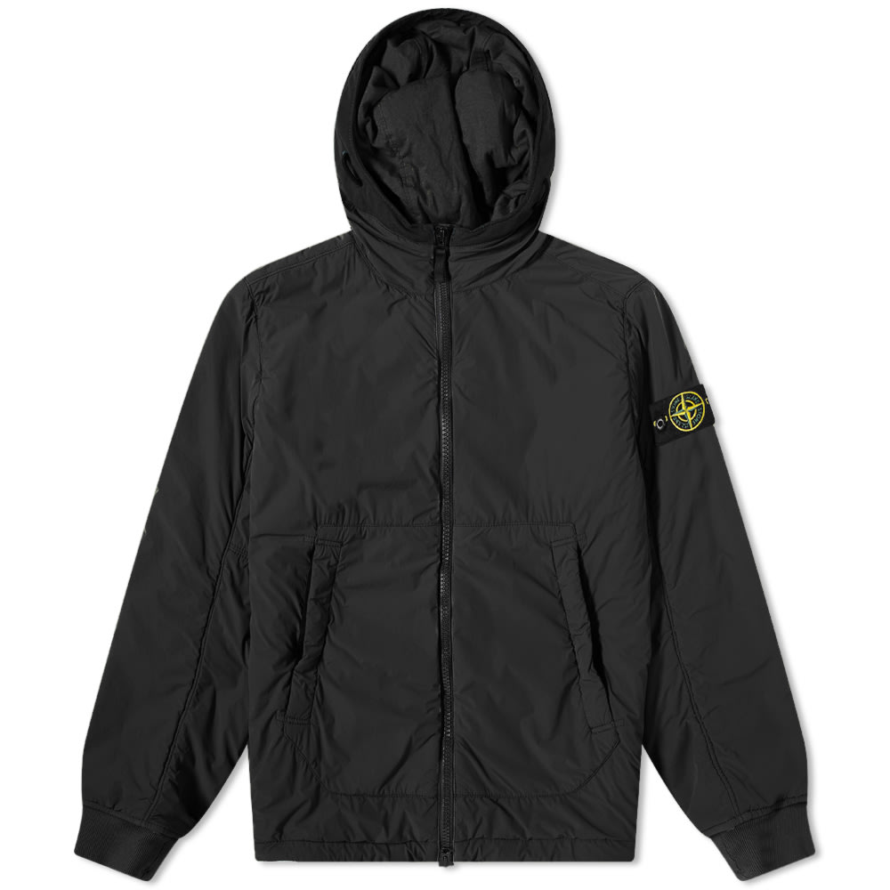 Jakke Stone Island Composite Polartec Hooded Jacket Sort | 751541928-V0029, 0
