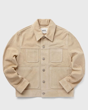 Skjorte AMI Paris Worker Shirt Beige | HJK224.LH0003, 0