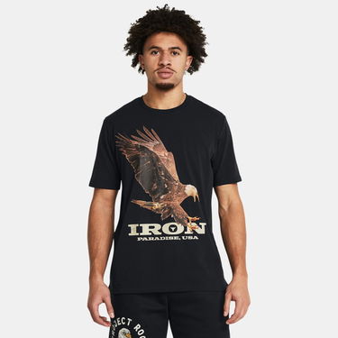 T-shirt Under Armour Project Rock Eagle Kurzarm-Shirt Sort | 1383224-001, 0