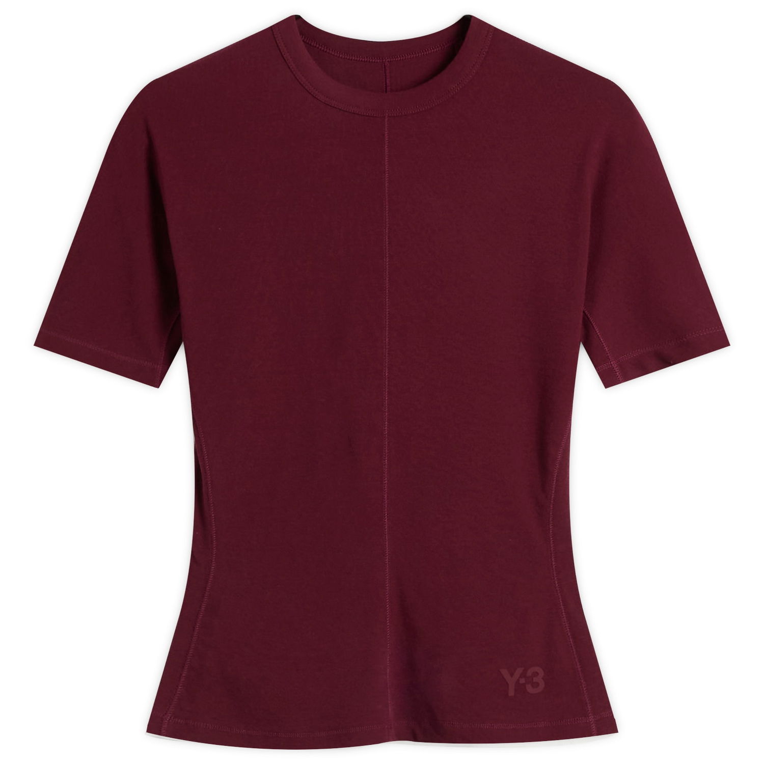 T-shirt Y-3 Y-3 Fitted Tee, Size X-Small Bourgogne | JZ7427, 0