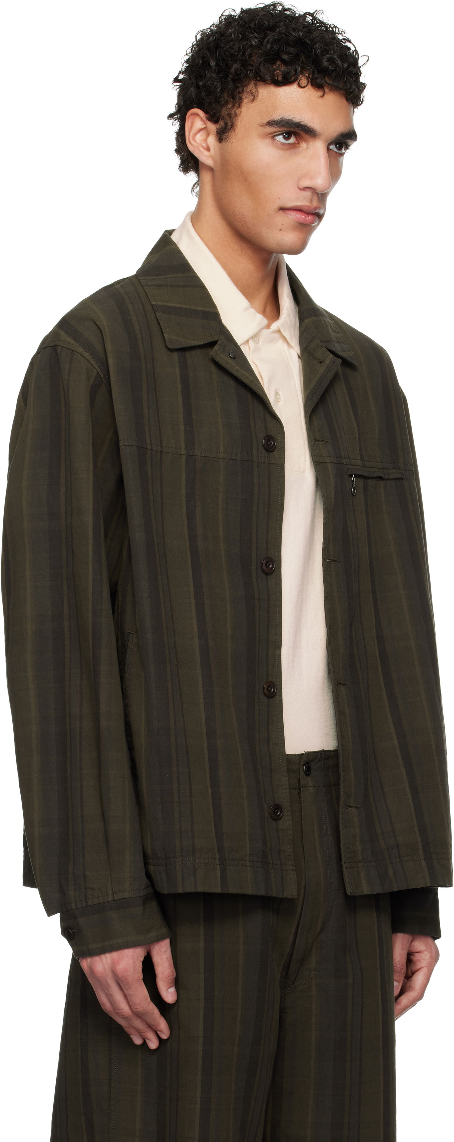 Jakke NANAMICA Nanamica Plaid Dock Jacket Grøn | S25SA072U, 1