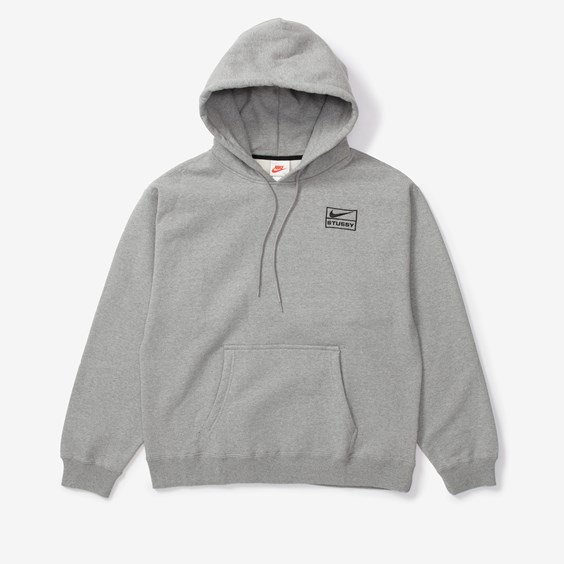 Sweatshirt Nike Stüssy x Pullover Hoodie Grå | DJ9488-063, 0