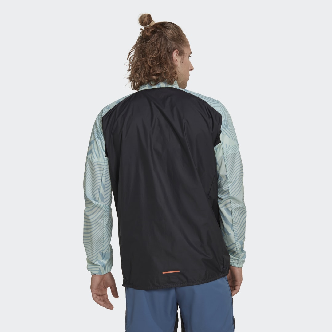 Vindjakke adidas Performance Terrex Trail Running Printed Windbreaker Flerfarvet | HI6199, 1