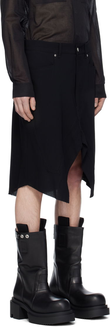 Nederdel Rick Owens Rick Owens Hollywood Slivered Skirt Grøn | RU01E5345 WLP, 4