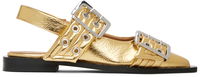 GANNI Buckle Ballerina Flats