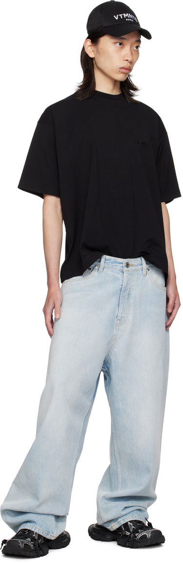 T-shirt VETEMENTS Embroidered T-Shirt Sort | VL22TR100B, 3
