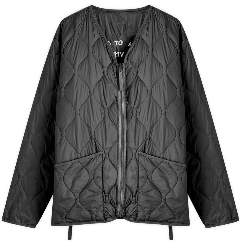 Puffer jakke TAION Reversible Down Jacket Sort | TAION-JK04JS-BLK