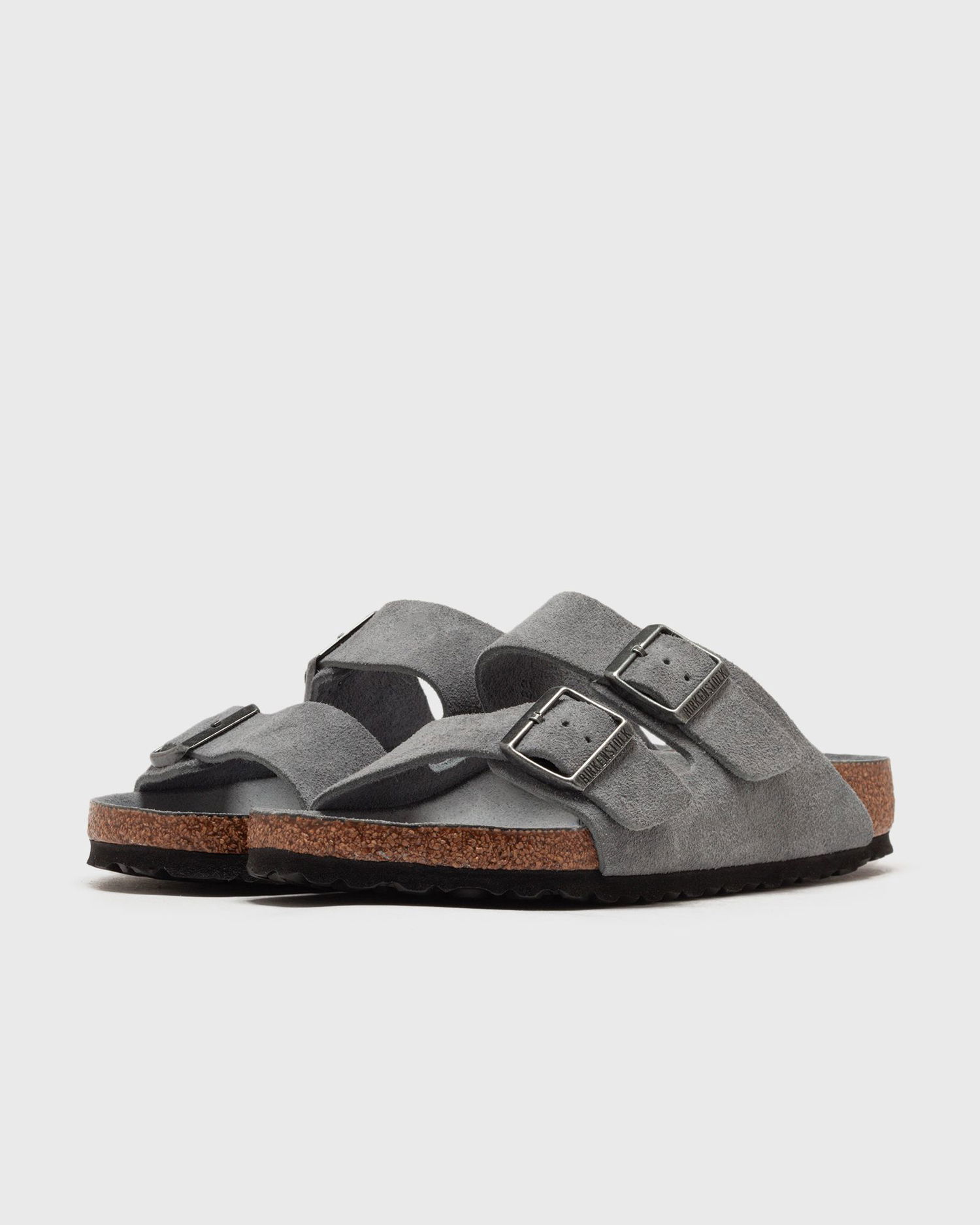 Sneakers og sko Birkenstock Arizona Soft Footbed Suede Slides Grå | 1030860, 1