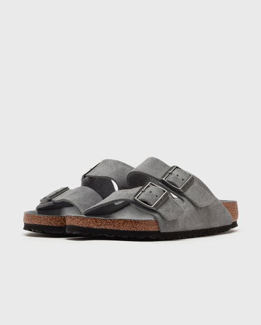 Sneakers og sko Birkenstock Arizona Soft Footbed Suede Slides Grå | 1030860, 1