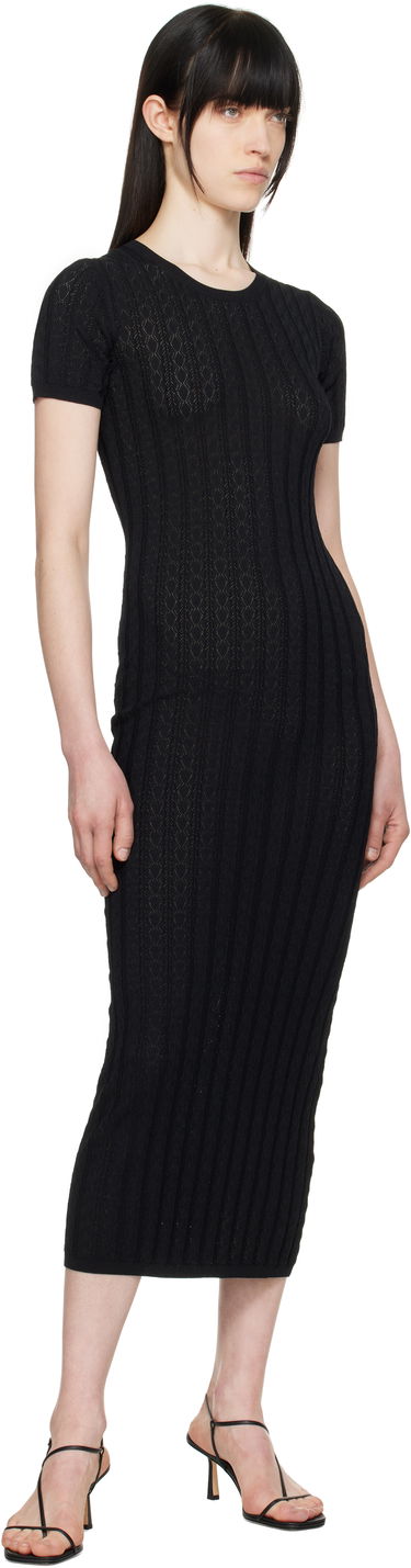 Kjole Loulou de Saison Loulou de Saison Aruba Midi Dress Sort | ARUBA, 3