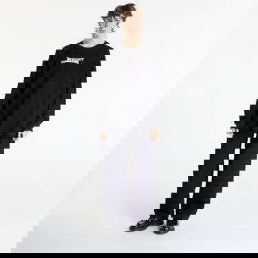 T-shirt Pleasures Bulldog Heavyweight Long Sleeve Sort | P25F039-BLACK, 3