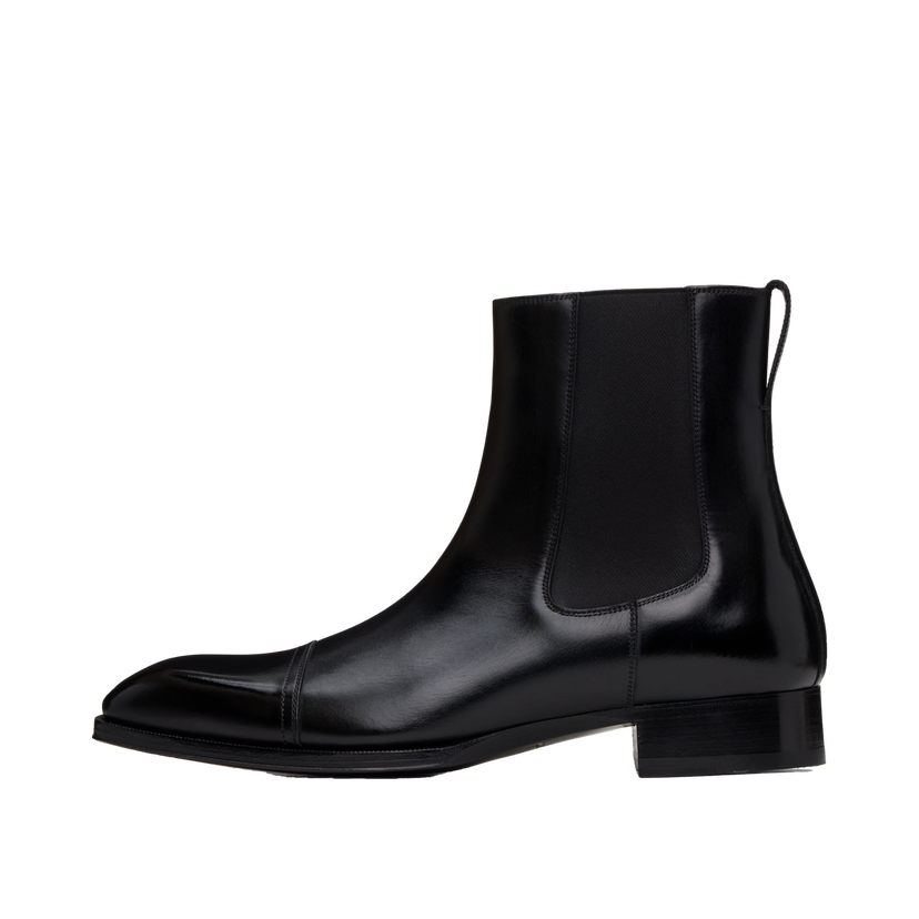 Sneakers og sko Tom Ford Leather Elkan Chelsea Boots Sort | J1140-LCL021N
