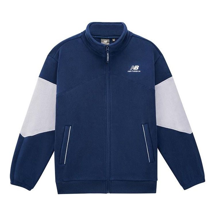 Vindjakke New Balance Men's Lifestyle Colorblock Full-Zip Jacket Blå | 6DD38811-NV