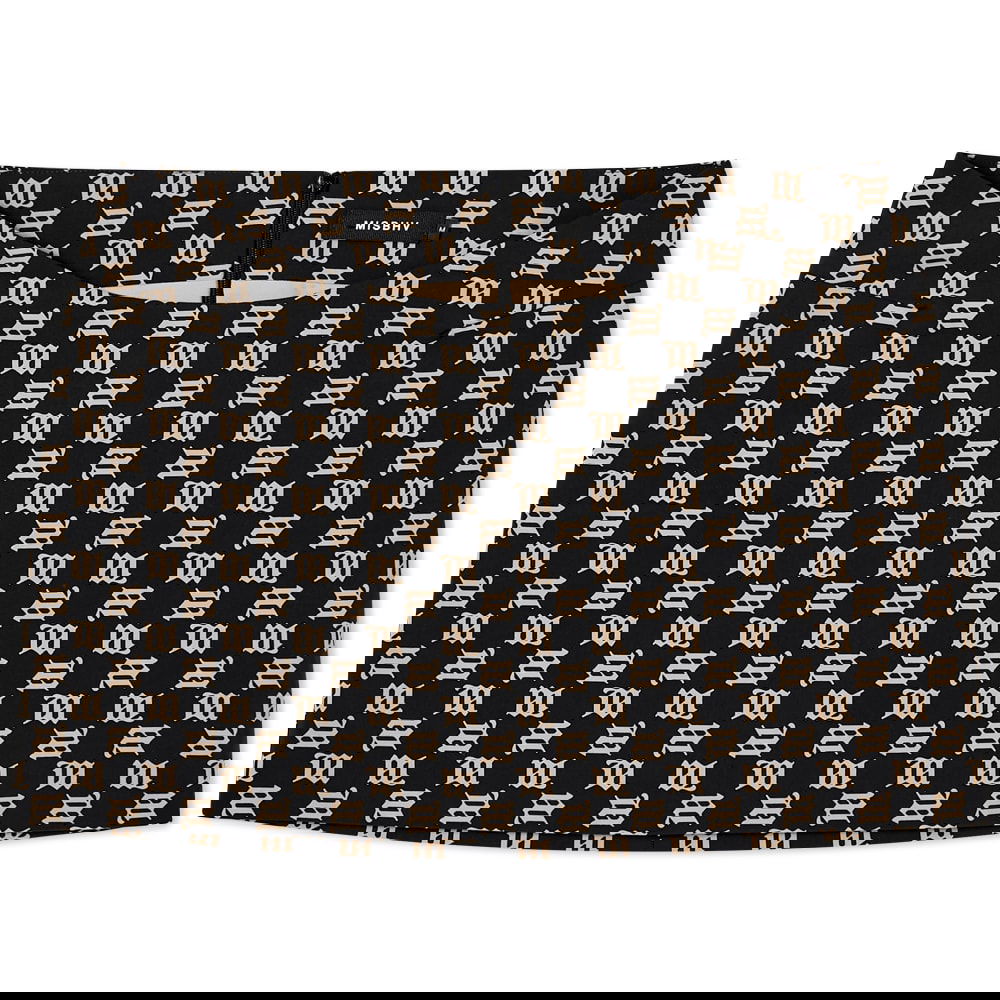 Nederdel MISBHV Monogram Mini Skirt Sort | 3021W134-BLK, 0