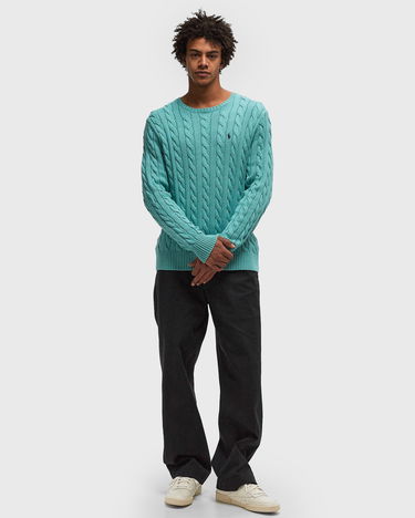 Sweater Polo by Ralph Lauren Cable Knit Pullover Grøn | 710775885511, 1