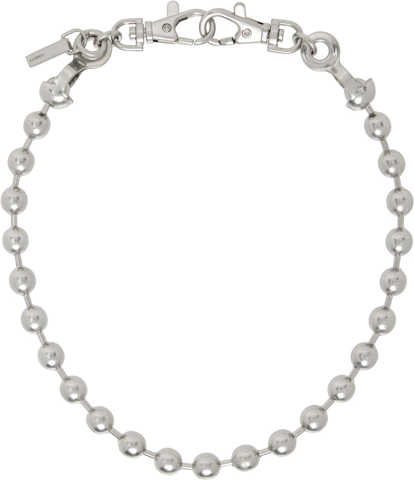 Halskæde We11done We11done Ball Chain Necklace Metalisk | WD-AJ0-25-587-U-SS
