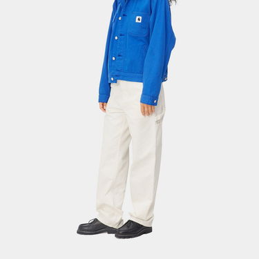 Bukser Carhartt WIP Pierce Pant Straight "Off-White rinsed" Hvid | I026588_350_02, 4
