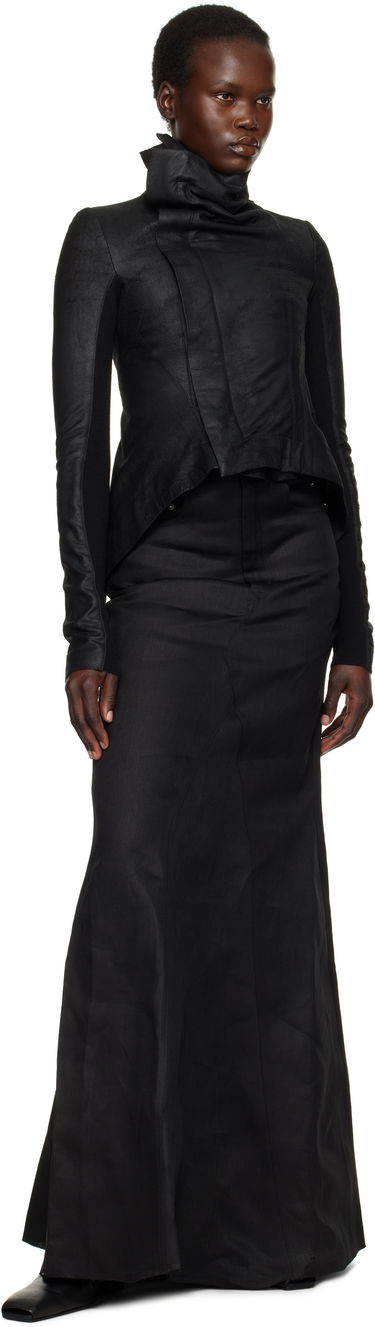 Nederdel Rick Owens Rick Owens Hollywood Godet Maxi Skirt Sort | RP01E7369 TWL, 3