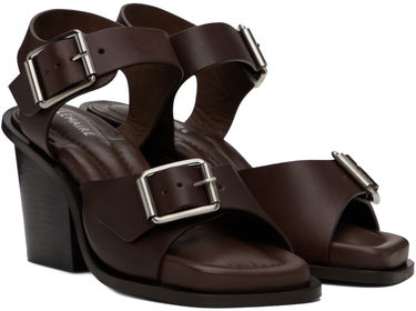 Sneakers og sko LEMAIRE Square Heeled Sandals Brun | FO0024 LL196, 3