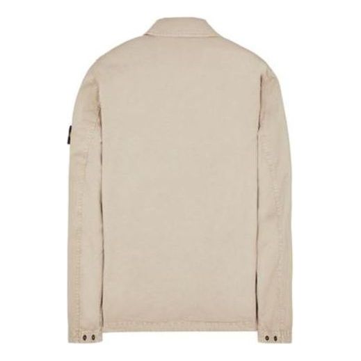 Skjorte Stone Island Stretch Cotton Over Shirt Beige | 781510304-V0192