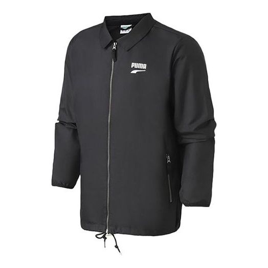 Vindjakke Puma Downtown Casual Sports Lapel Jacket Sort | 578306-01, 0