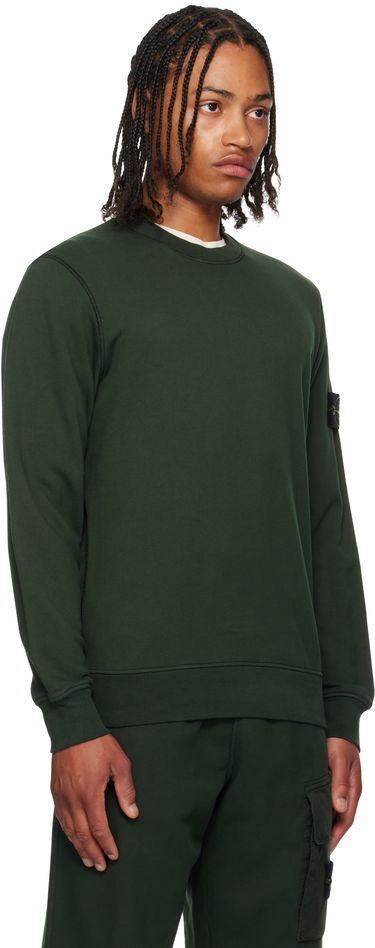 Sweatshirt Stone Island Organic Cotton Fleece Sweatshirt Grøn | K2S15 6100060 S0051, 1
