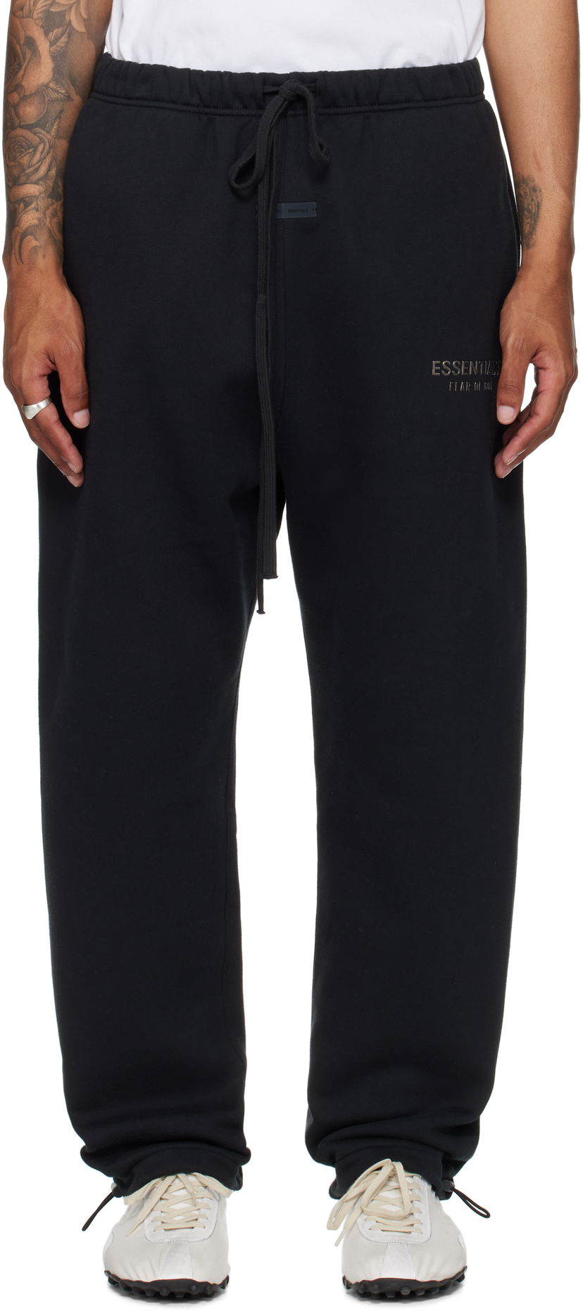 Joggingbukser Fear of God Fear of God ESSENTIALS Relaxed Fleece Sweatpants Sort | 130SP258220F