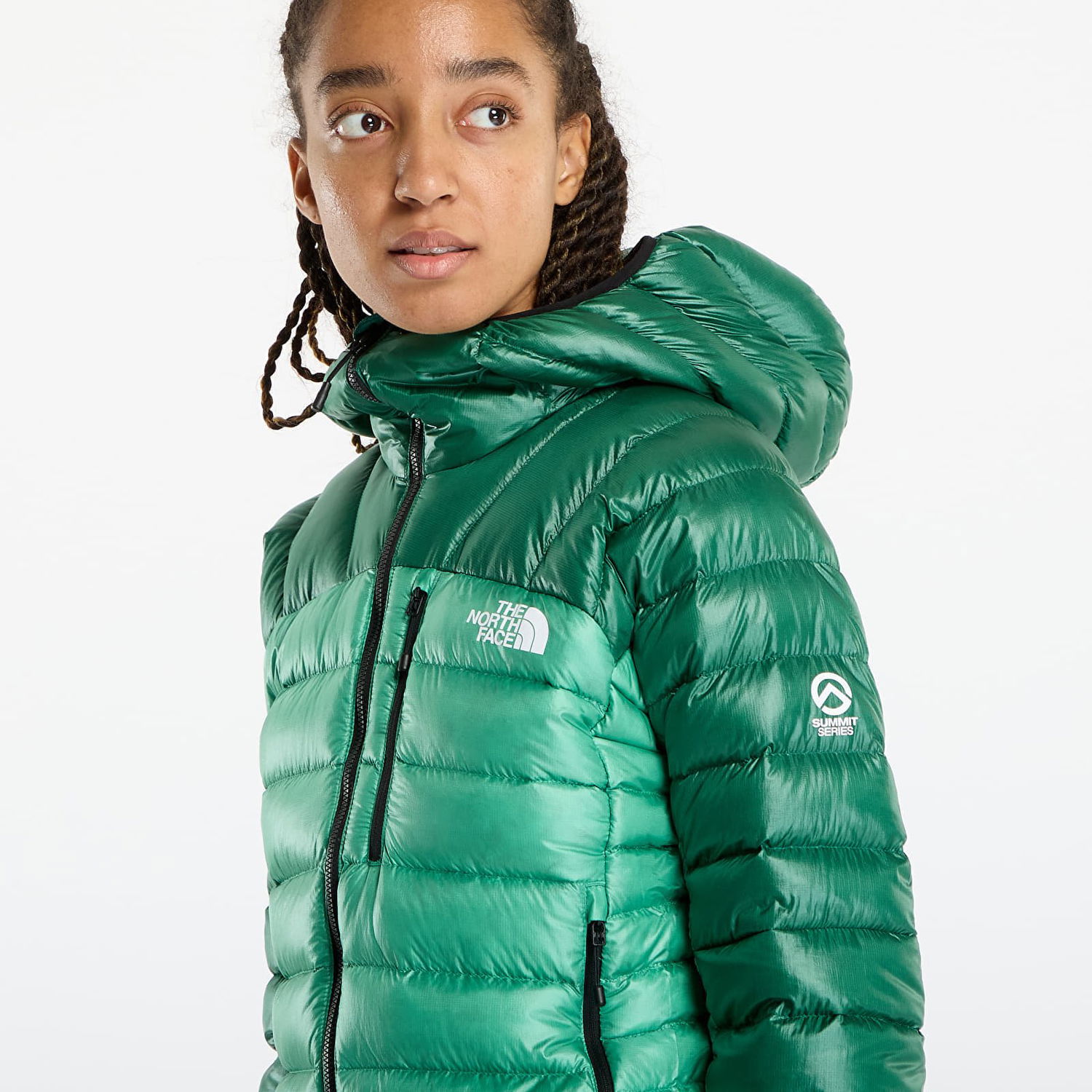 Puffer jakke The North Face Summit Breithorn Hooded Down Jacket Grøn | NF0A8805E271, 1
