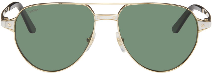 Solbriller Cartier 'Santos' Sunglasses Beige | CT0425S-002, 0