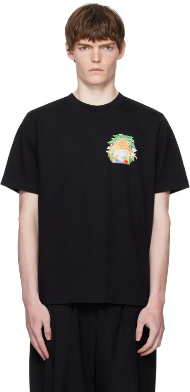 T-shirt Casablanca Casablanca Triomphe D'Orange Graphic T-Shirt Sort | MPF25-JTS-001-24-EX-FLANNELS, 0