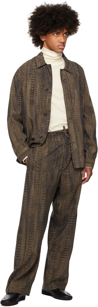 Bukser LEMAIRE Printed Pyjama Pants Grøn | PA1160 LF1323, 3