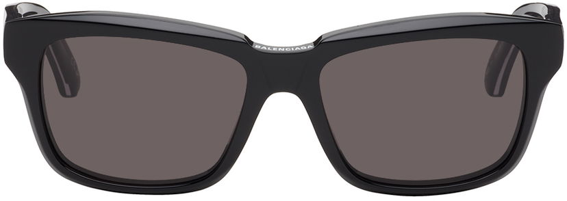 Solbriller Balenciaga Square Sunglasses Sort | BB0346S-001