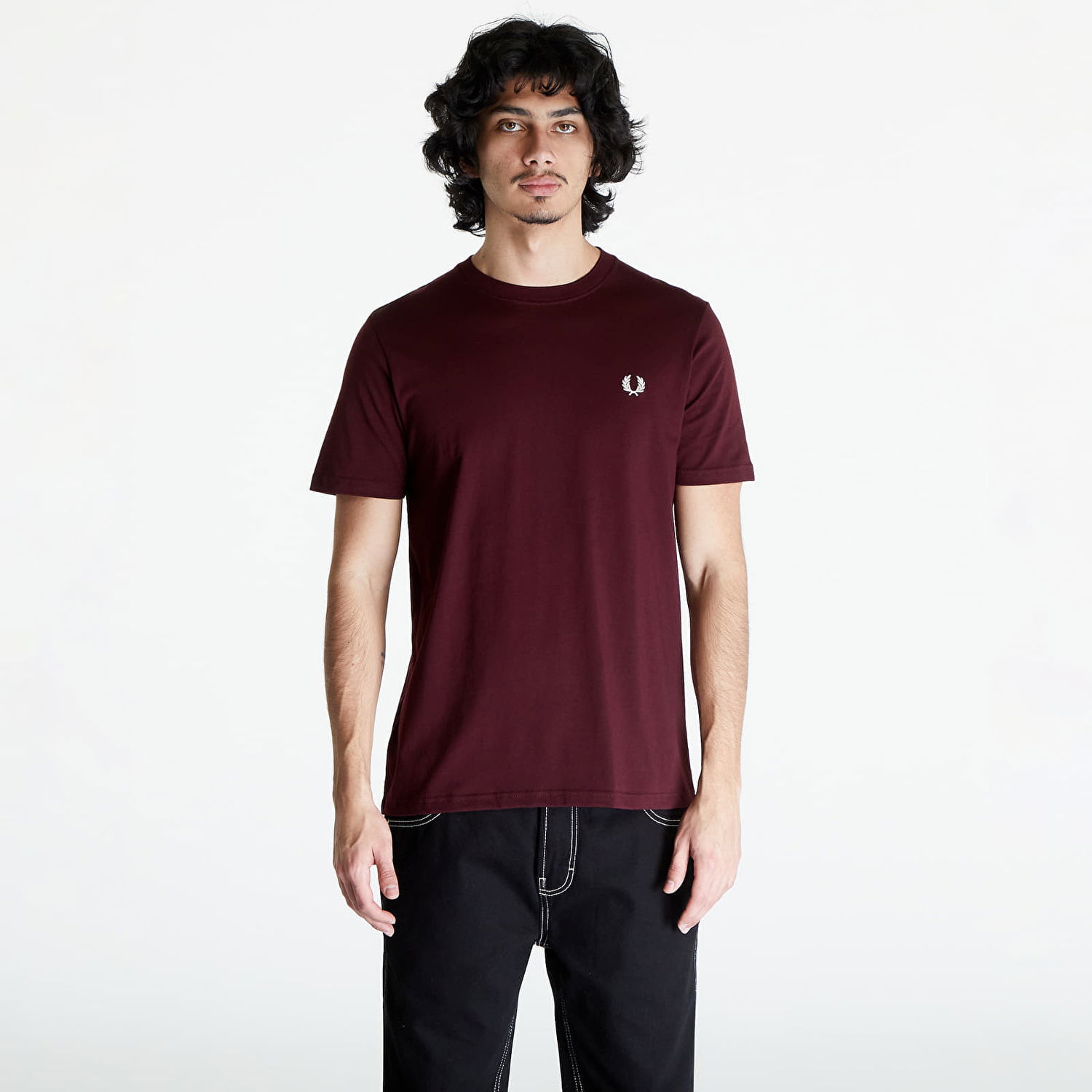 T-shirt Fred Perry Crew Neck T-Shirt Bourgogne | M1600 R82, 0
