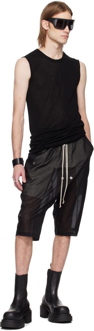 Tanktop Rick Owens Rick Owens Hollywood Tank Top Sort | RR01E5152 UC, 3