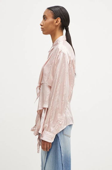 Skjorte Martine Rose Knotted Relaxed Shirt Lyserød | 436WS08106, 1