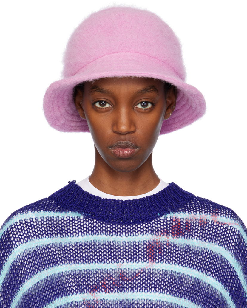 Hat Marni SSENSE x Furry Bucket Hat Lyserød | CLZC0090U1 UTW918
