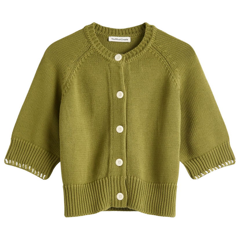 Sweater YMC YMC Kwai Knit Cardigan, Size Medium Grøn | Q8YMA-30