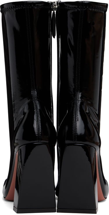 Tøj Amina Muaddi Amina Muaddi Marine Stretch Boots Sort | MARINE STRETCH BOOTIE 95 LATEX, 1