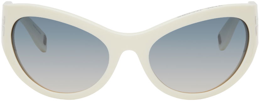 Solbriller Marc Jacobs Marc Jacobs 'The Icon' Wrapped Sunglasses Hvid | MJ 1087/S 716736860848