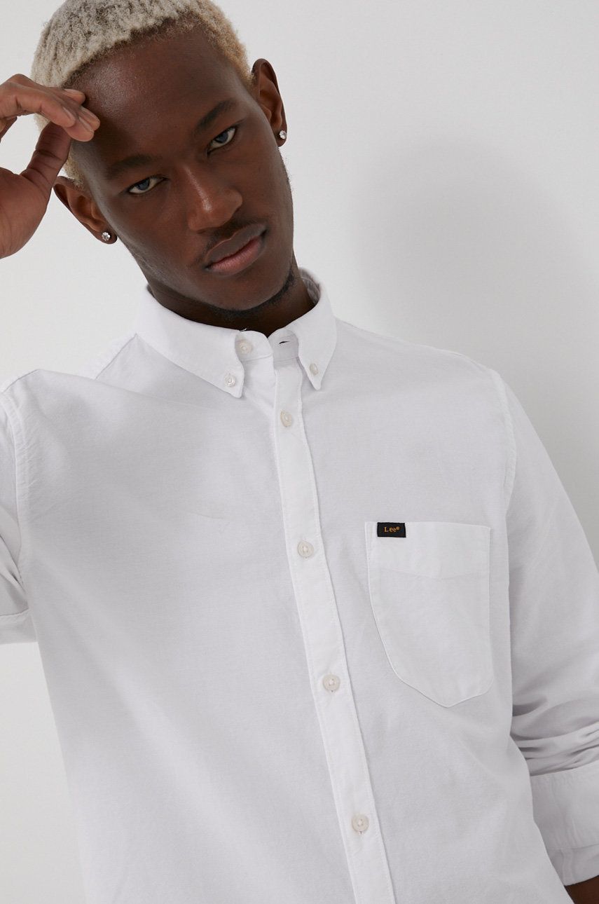 Skjorte Lee Shirt Hvid | L880KULJ, 0