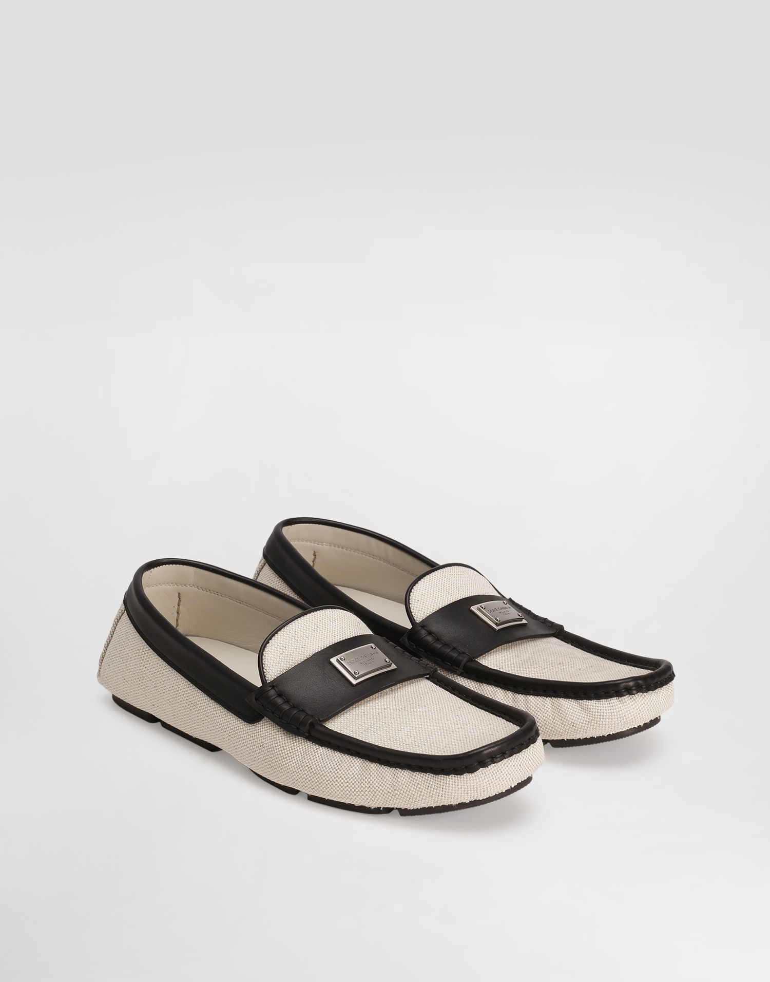 Tilbehør Dolce & Gabbana Dolce & Gabbana DG Driver Salt&pepper Loafers Beige | A50714A9Q938S469, 1