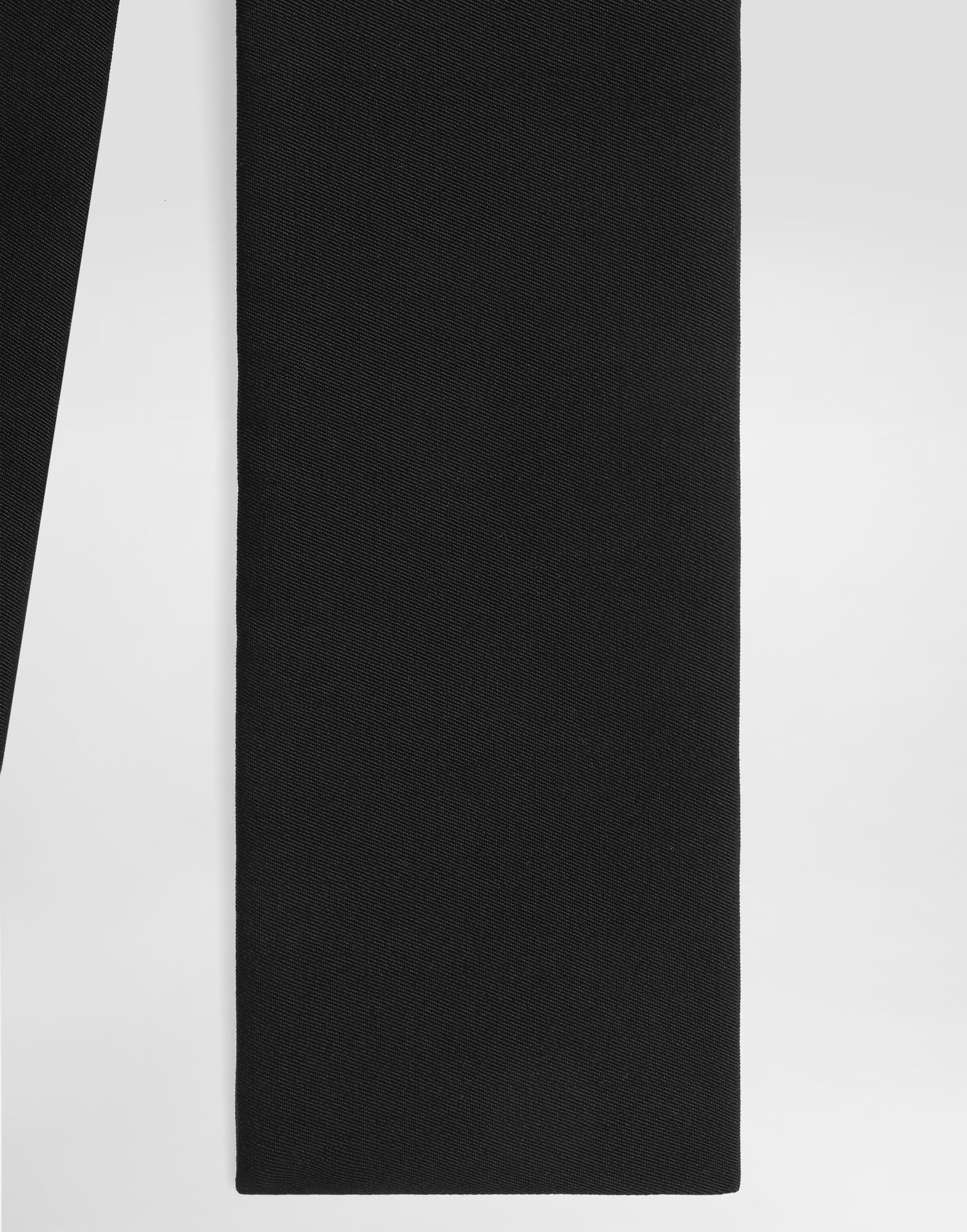 Tørklæde Dolce & Gabbana Dolce & Gabbana Wool Gabardine Scarf Sort | GQ391EFU21EN0000, 1