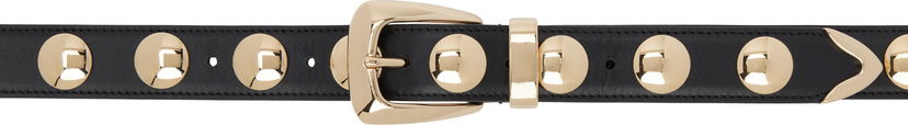 Bælter Khaite Khaite Benny Studded Belt Sort | 10015-763