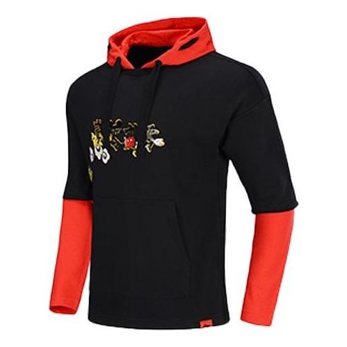 Sweatshirt Li-Ning Li-Ning x Disney Loose Fit Hoodie Sort | AWDQ133-1