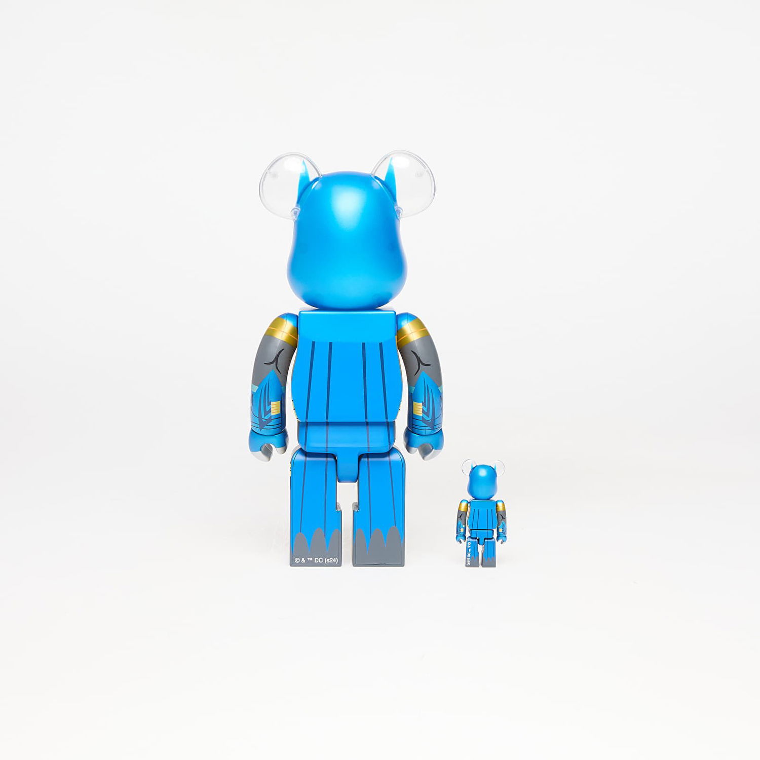 Collectible Medicom Toy BE@RBRICK Knightfall Batman Figure 100% & 400% Set Blå | 4530956618760, 1