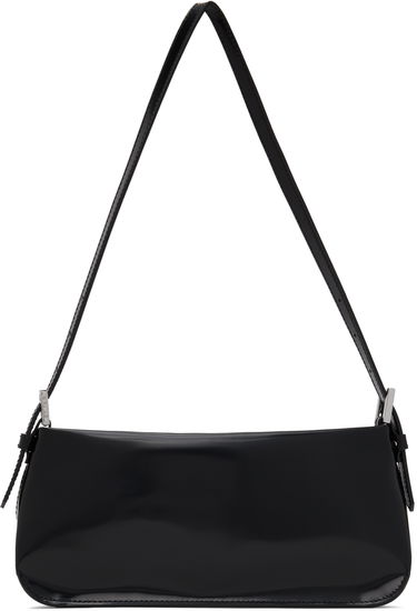 Skuldertaske BY FAR Shoulder Patent Leather Bag Sort | 22FWDULSBLWMED, 0